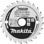 Makita B-33819 Specialized S&auml;geblatt 85x15mm 24Z
