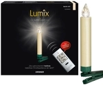 Krinner Lumix SuperLight Mini 12er Basis-Set Kabellose Christbaumkerzen Elfenbein