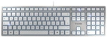 CHERRY KC 6000 SLIM Ultraflache Design-Tastatur silber