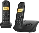 Gigaset A270A Duo Schnurlostelefon schwarz