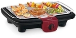 Tefal BG90E5 Easygrill Adjust Elektro-Tischgrill schwarz/burgunderrot