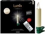 Krinner Lumix SuperLight Metallic 12er Basis-Set Kabellose Christbaumkerzen Cashmere