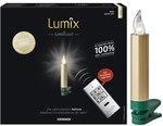 Krinner Lumix SuperLight Metallic 12er Basis-Set Kabellose Christbaumkerzen Gold