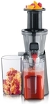 Severin ES 3571 Slow Juicer (150 W, Inkl. Frozen-Fruits-Aufsatz) metallic grau/s