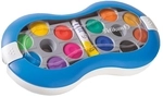 Pelikan 700023 - Deckfarbkasten Space, 24 Farben + 1 Tube Deckwei&szlig;, blau