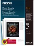 Epson Photo Quality Inkjet Paper A4 102g/m&sup2; 100 Blatt Fotopapier matt