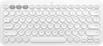 Logitech K380 kabellose Multi-Device Bluetooth-Tastatur mit Easy-Switch wei&szlig;
