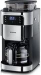 Severin KA 4813 Kaffeemaschine mit Mahlwerk schwarz/Edelstahl