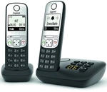 Gigaset A690A Duo Schnurlostelefon schwarz