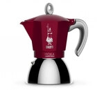 Bialetti Moka Induction 4 Tassen Espressokanne rot