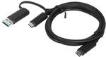Lenovo Hybrid USB-C/USB-A Kabel schwarz