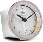 Braun BC07 Funkwecker wei&szlig;/rosa