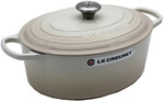 Le Creuset Signature Br&auml;ter oval 31 cm meringue