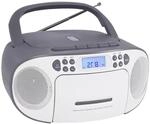 Reflexion RCR2260DAB/GR Tragbares CD/MP3-Cassetten-USB-DAB+-Stereo Radio grau
