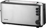Severin AT 2515 Automatik-Langschlitztoaster geb&uuml;rstet/schwarz