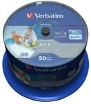 Verbatim BD-R SL Datalife Blu-ray Rohlinge 25GB 50er-Pack