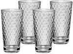 WMF CoffeeTime Longdrinkgl&auml;ser Set 4-teilig, Gl&auml;ser 275ml mit Wabenmuster