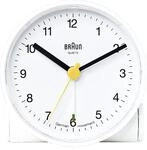 Braun BNC001 Quarzwecker analog wei&szlig;