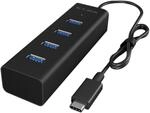 Icy Box IB-HUB1409-C3 4-fach USB-C Hub aluminium