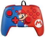 PDP Gaming Faceoff Deluxe+ verkabelt Switch Pro Controller rot/blau Mario