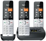 Gigaset Comfort 500A Trio Schnurlostelefon schwarz/silber