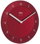 Braun BC06R-DCF Funkwanduhr rot