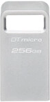 Kingston DataTraveler Micro USB 3.2 USB-Stick 256GB silber
