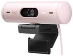 Logitech Brio 500 Full-HD-Webcam mit Auto-Lichtkorrektur rosa