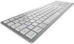 Cherry KW 9100 Slim for Mac kabellose Tastatur wei&szlig;/silber