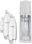 SodaStream Soda Maker Terra Megapack QC inkl. 3 Flaschen wei&szlig;