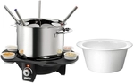 UNOLD Fondue Elegance 48645 Fondueset, Wechseltopf (Edelstahl/Keramik)