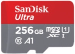 SanDisk Ultra 256 GB microSDXC UHS-I-Karte mit SD-Adapter