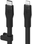Belkin BoostCharge Flex Silikon-USB-C/Lightning-Kabel 3m schwarz