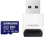 Samsung PRO Plus microSD-Karte + USB-Kartenleser 512 GB