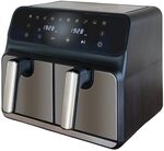 Unold 58685 Hei&szlig;luftfritteuse Doppelkammer Twin Zone