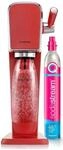 SodaStream Art Wassersprudler mit CO2-Zylinder und 1L PET Flasche rot
