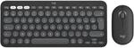 Logitech Pebble 2 Combo f&uuml;r Mac kabelloses Tastatur- und Maus-Set