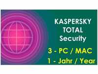 Kaspersky KL1949GCCFS, Kaspersky Total Security 2024 (3 Device, 1 Jahr) deutsch