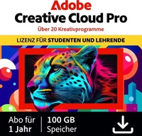 Adobe 65303877, Student/Teacher, Adobe Creative Cloud Pro 2026 (1 Jahr) deutsch