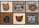 WASH + DRY Fu&szlig;matte 50 x 75 cm Motiv MIAU MIAU