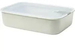 MEPAL Frischhaltedose EASY CLIP rechteckig flach 2,25 Liter nordic white