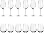 RITZENHOFF 12er-Set LICHTWEISS AURELIE 6 x Wei&szlig;weinglas 6 x Wasserglas