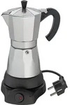CILIO Espressokocher CLASSICO elektrisch f&uuml;r 6 Tassen SILBER