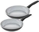 KUHN RIKON Bratpfannen 2er-Set EASY CERAMIC PFAS-frei 24 cm und 28 cm INDUKTION