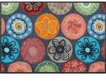 WASH + DRY Fu&szlig;matte 50 x 75 cm Motiv CORALIS Blumen floral