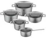FISSLER Phi Collection Topfset 5-teilig mit Glasdeckeln