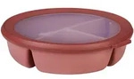 MEPAL Bento-Bowl CIRQULA 1,0 Liter dreigeteilt vivid mauve