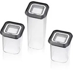 GEFU 3er Set Vorratsdosen Vorratsbeh&auml;lter PANTRY MINI Borosilikatglas stapelbar