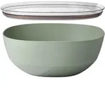 MEPAL Servierschale mit Deckel Salatschale SILUETA 5 Liter nordic sage (salbei)