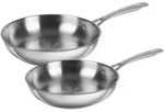 KUHN RIKON Bratpfannen-Set Edelstahl ALLROUND 24 cm + 28 cm INDUKTION
